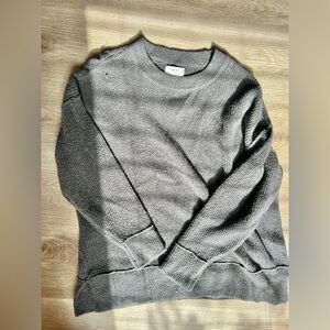 Aerie small oversized charcoal soft sweater